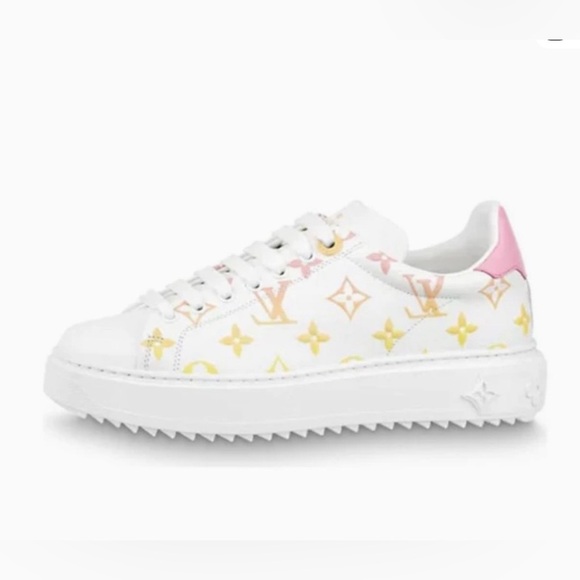 Louis Vuitton Shoes - Louis Vuitton Pink and Yellow Time Out By the Pool. Lots of life left